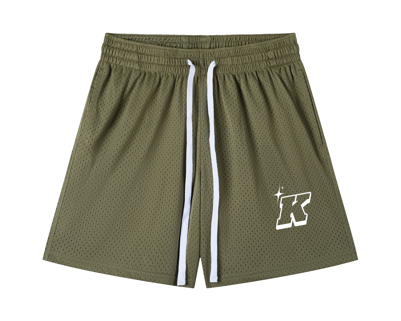 Mesh Drawstring Shorts