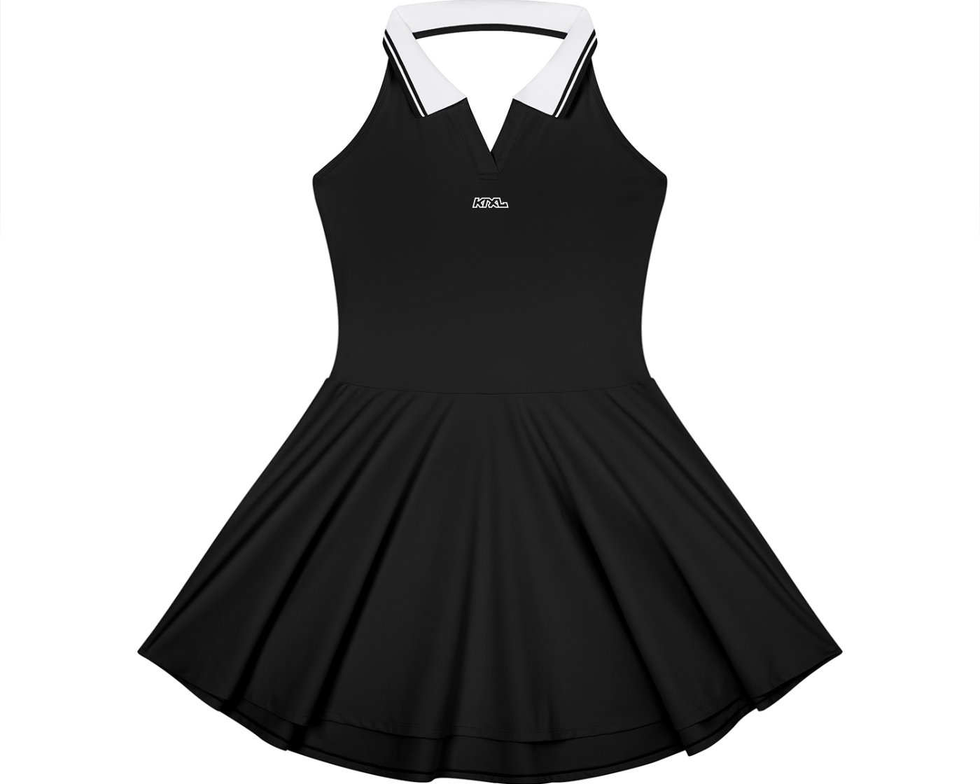 Women's Collared Halter A-Line Tennis Dress