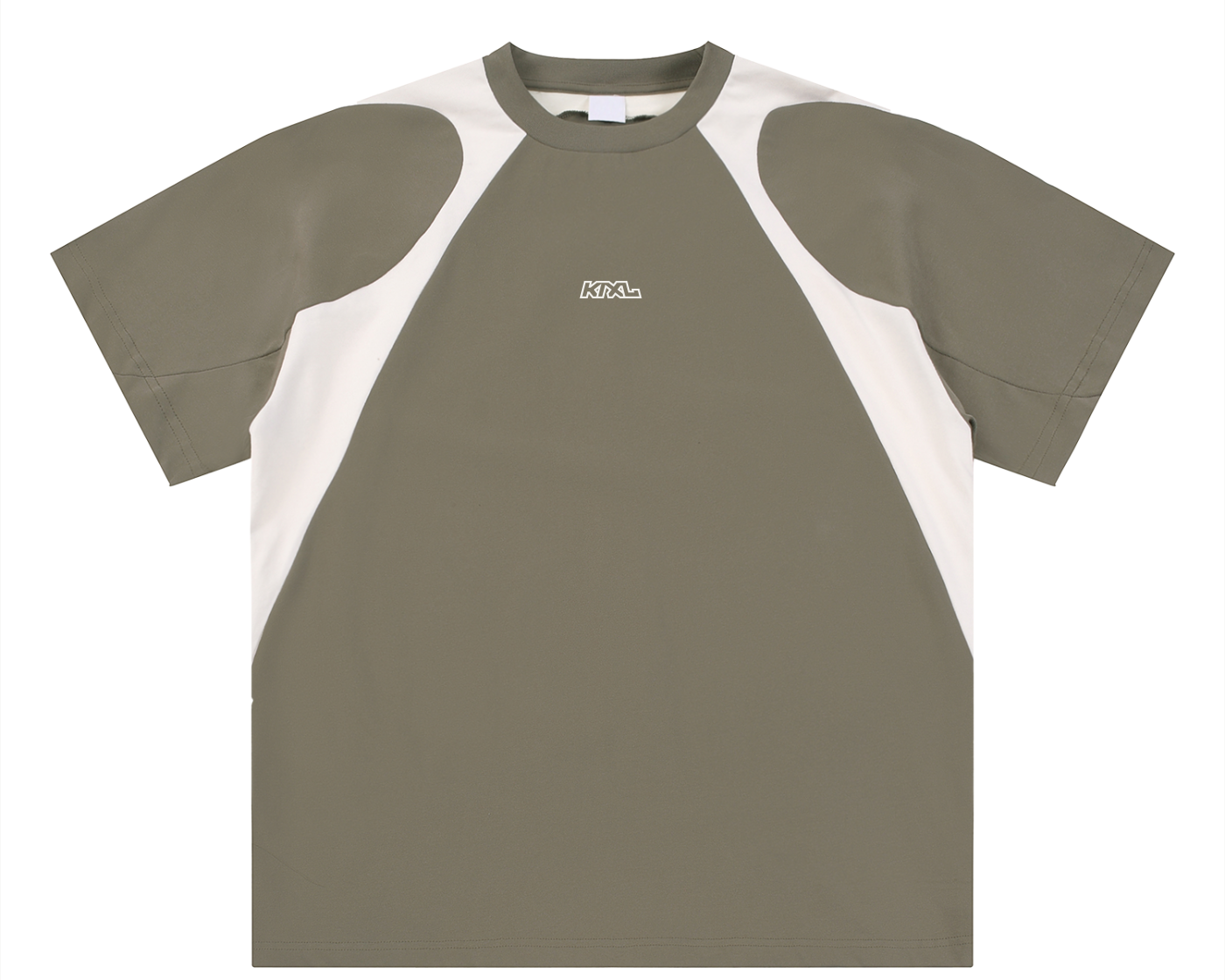 Contrast Panel Cotton Tee