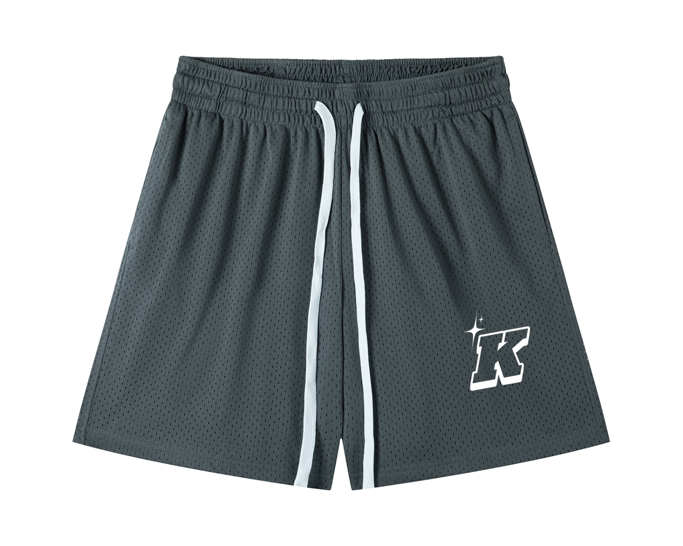 Mesh Drawstring Shorts