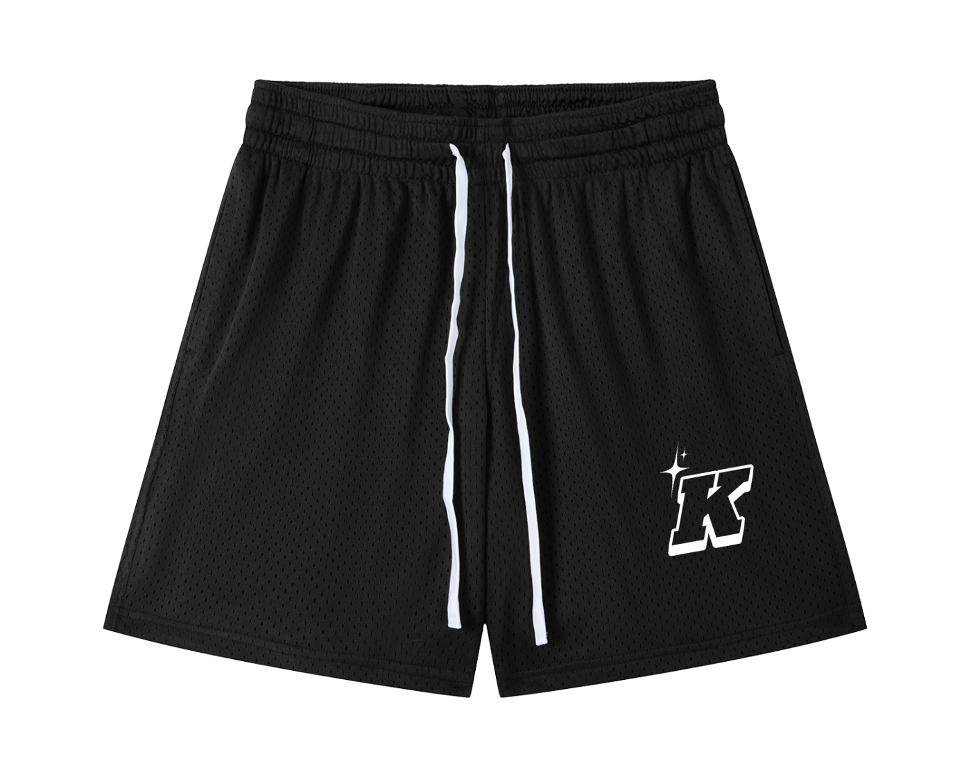 Mesh Drawstring Shorts