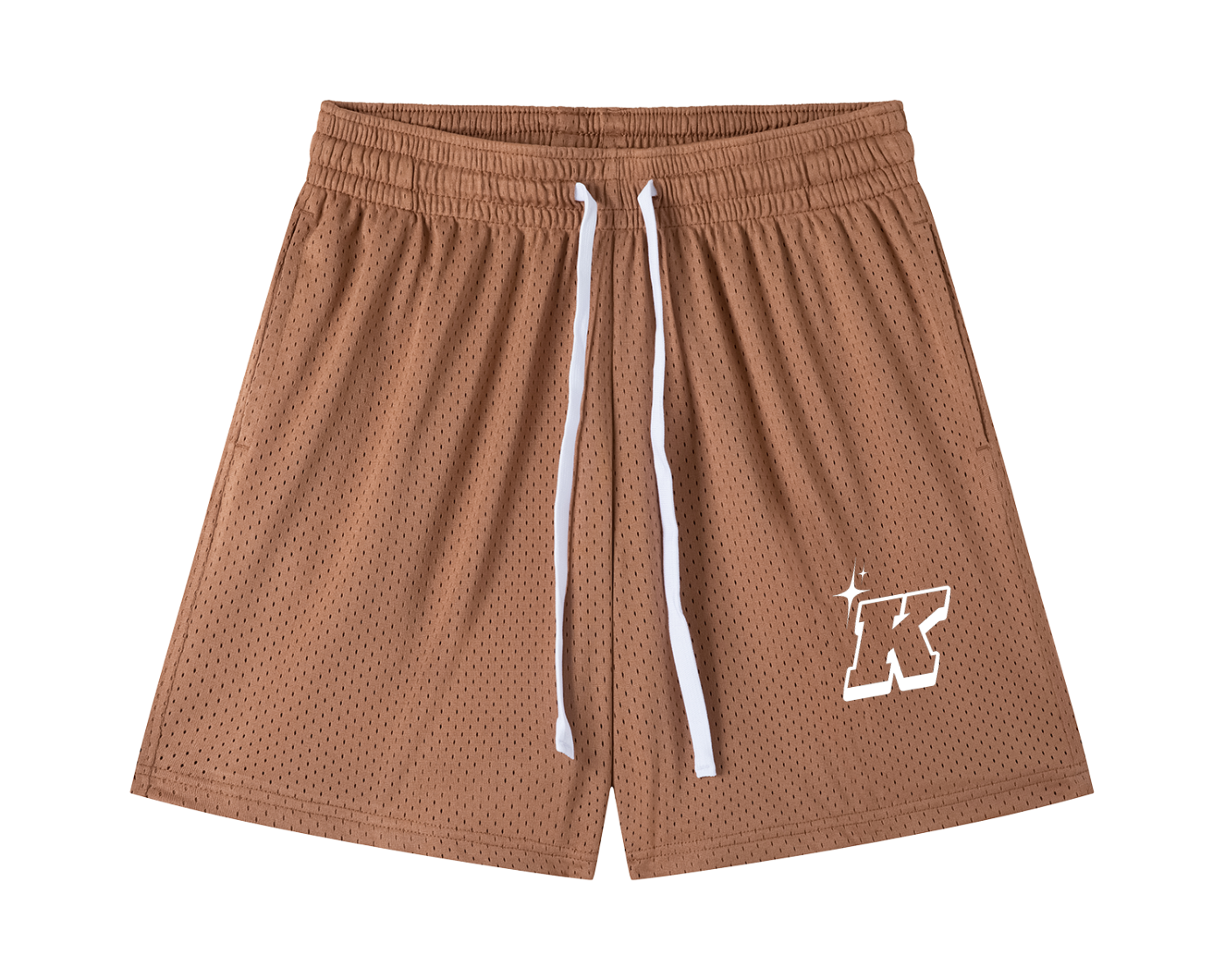 Mesh Drawstring Shorts