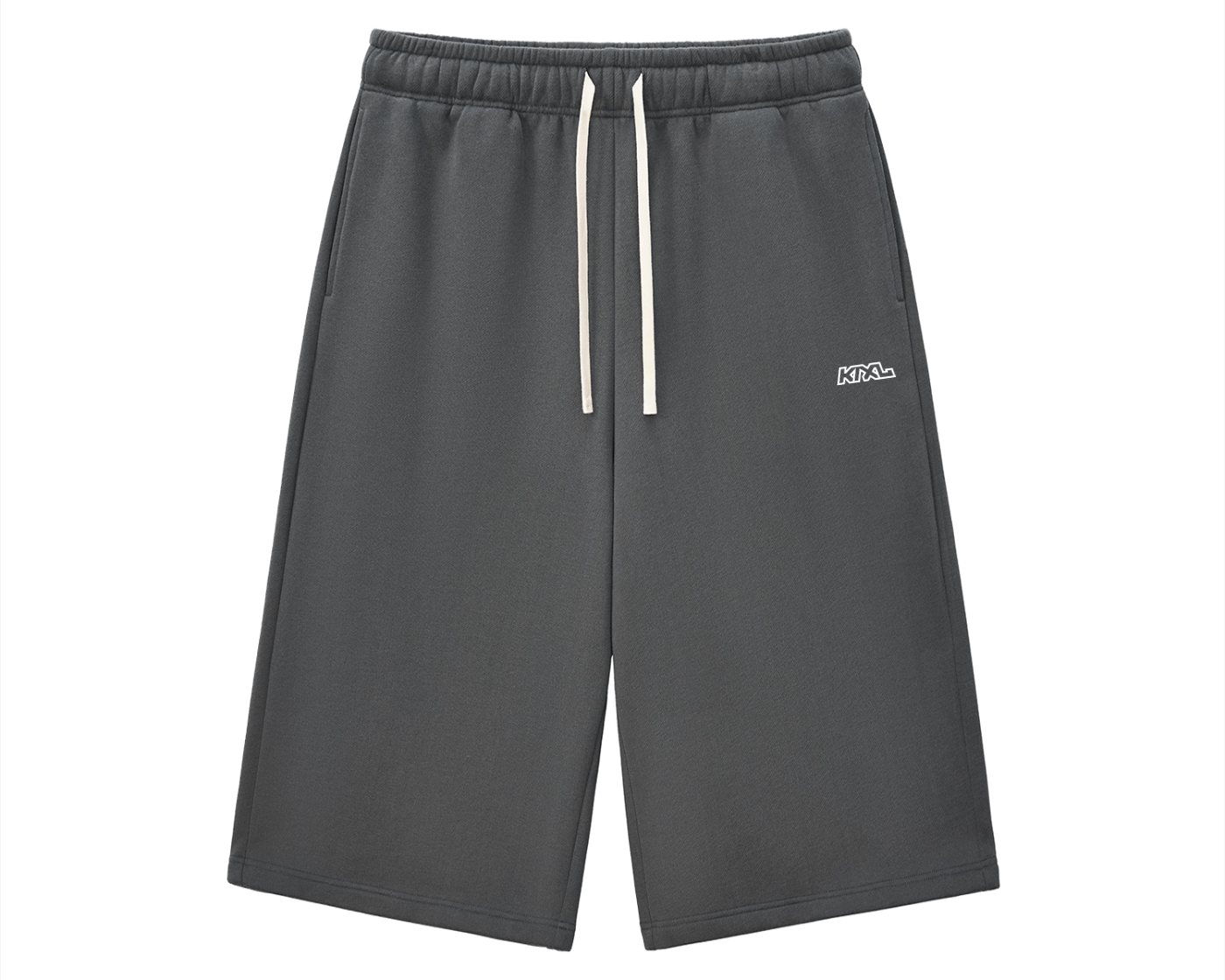 Relaxed Drawstring Three-Quarter Sweats