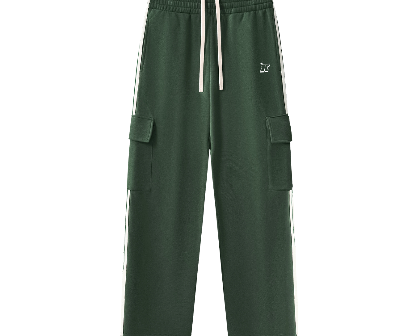 Side Stripe Straight-Leg Pants